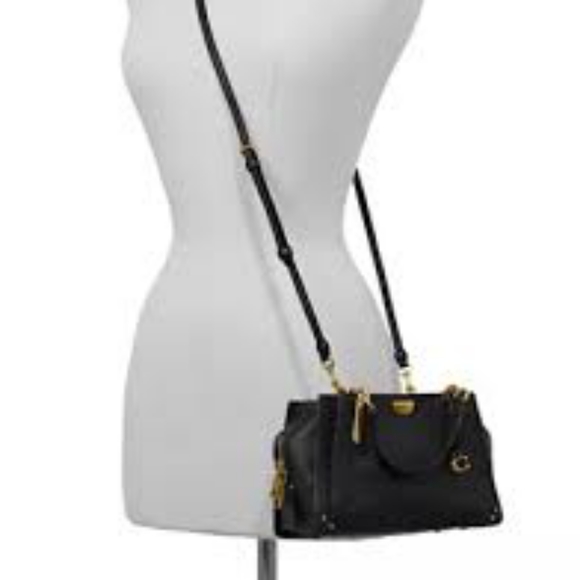 SOLD!!!  COACH Dreamer Satchel- Black w Gold - Picture 5 of 8